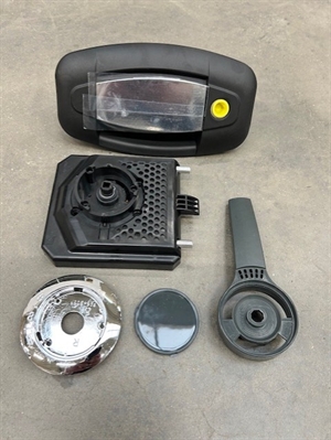 Dörrhandtag högerhängd dörr, komplett utan låscylinder Hobby