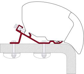 Adapter för Fiamma takmarkis F65 / F80