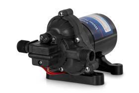  CARBEST 3-kammers automatisk trykvandspumpe 12V 11,3 lpm, 3,1 bar med Bypass